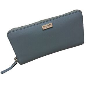 Kate Spade Laurel Way Neda Wallet Cloudcover Zip Around Wallet Dusty Blue